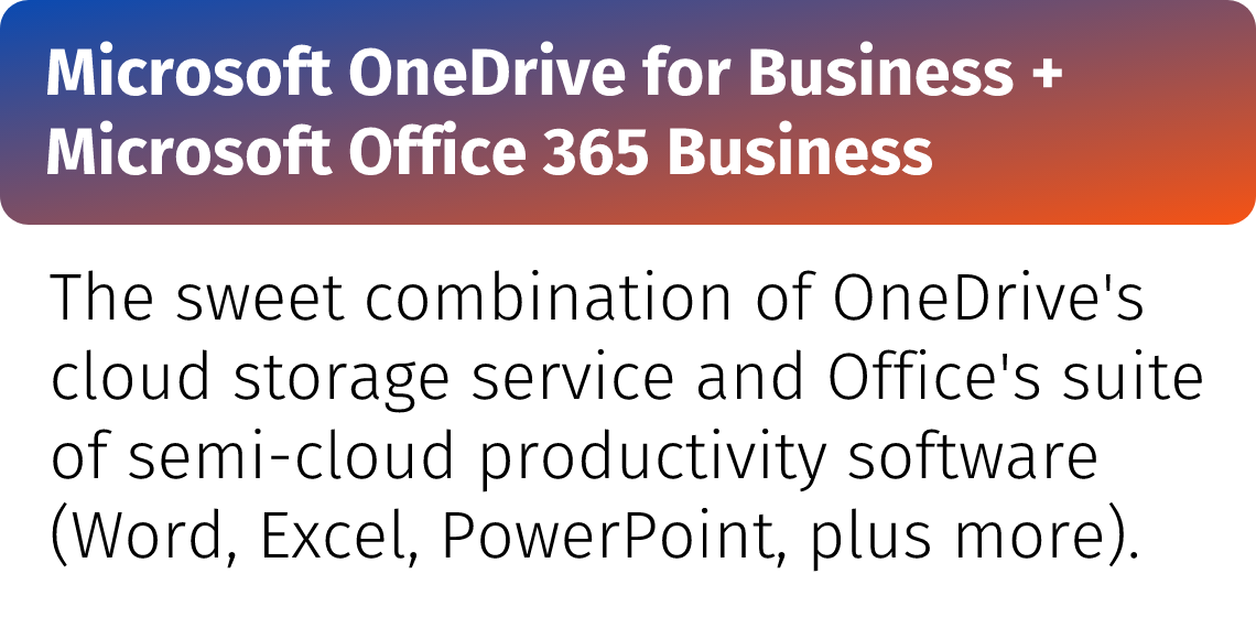 Microsoft OneDrive for Business + Microsoft Office 365 Business